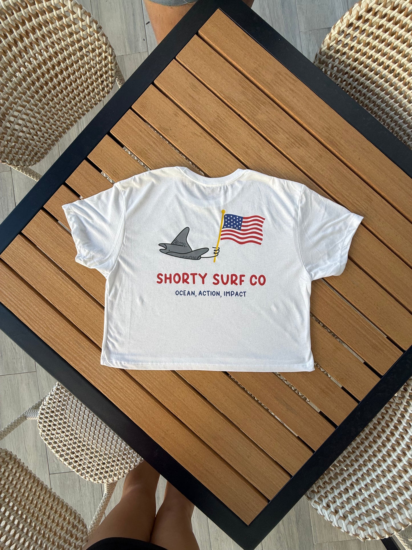 Shorty Surf Co Patriotic Tee