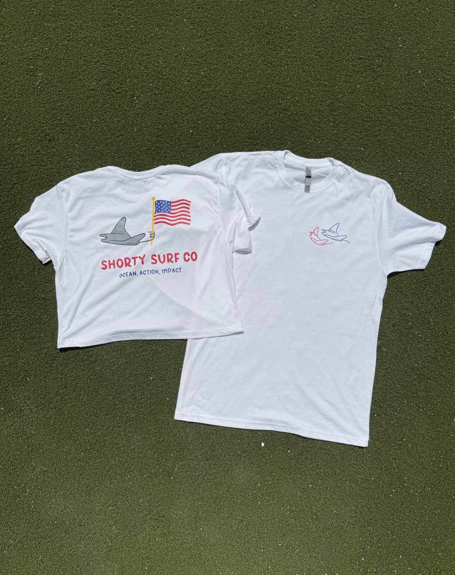 Shorty Surf Co Patriotic Tee