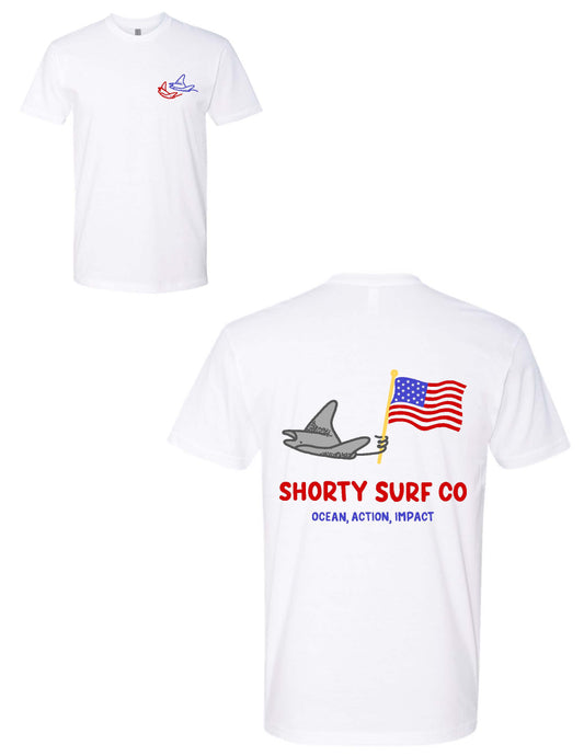 Shorty Surf Co Patriotic Tee